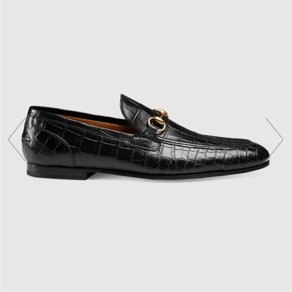 Brand new Gucci men's crocodile shoes. Size 13. - Picture 2 of 2